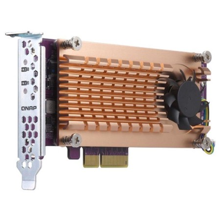 QNAP TARJETA Y ADAPTADOR INTERFAZ M.2 INTERNO QNAP ACCESORIO Dual M.2 22110/2280 PCIe SSD expansion card QM2-2P-244A