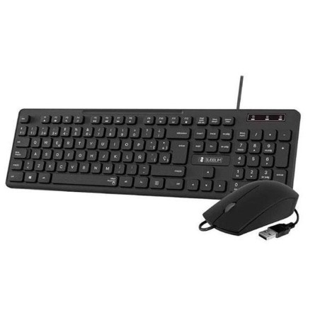 SUBBLIM TECLADO Y RATON COMBO BUSINESS SLIM CSSK01/ NEGRO - CAJA GOLPEADA