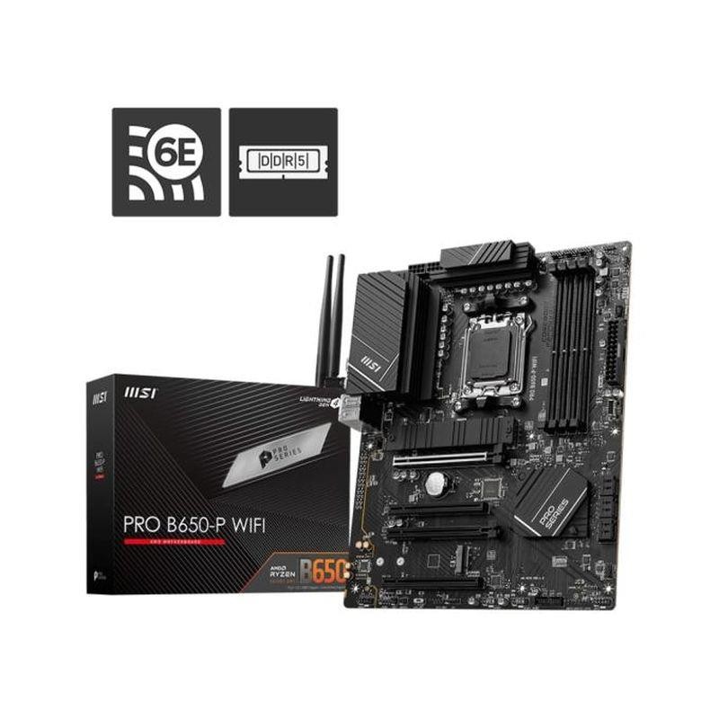 MSI PLACA BASE PRO B650-S WIFI AM5 MATX 4XDDR5