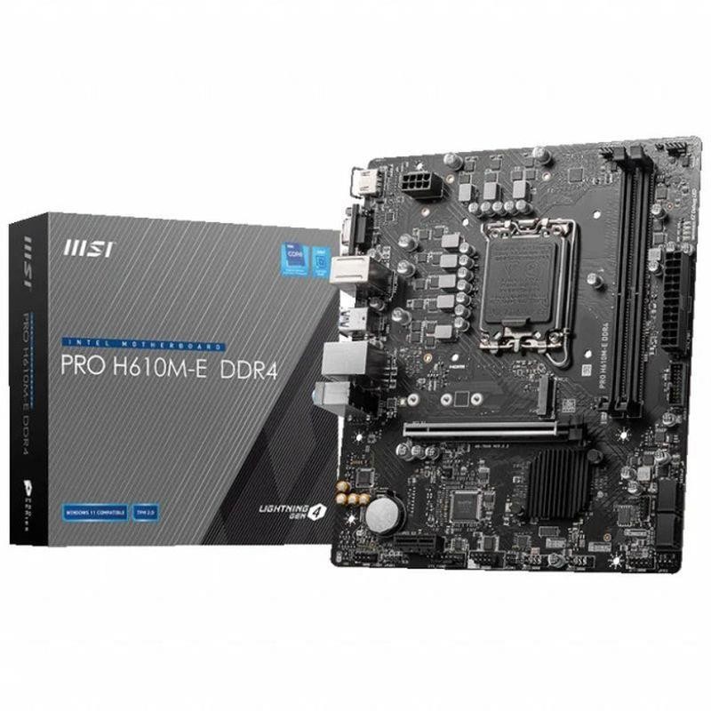 MSI PLACA BASE PRO H610M-E DDR5 LGA1700 MICRO ATX DDR5