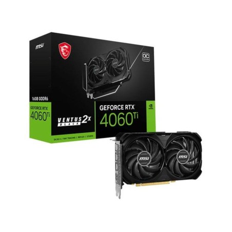 MSI TARJETA GRAFICA RTX 4060TI VENTUS 2X BLACK 16G OC 3XDP/1xHDMI/GDDR6