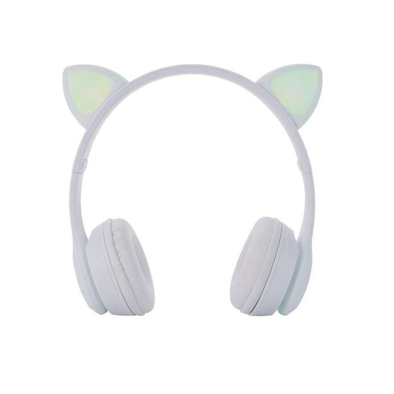 ONE+ AURICULARES BLUETOOTH NC3228 OREJAS DE GATO BLANCO 250MAH / FM / MICROSD / ILUMINACION LED