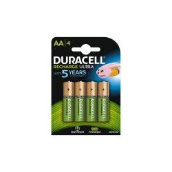 DURACELL PAQUETE DE 4 PILAS RECARGABLE ULTRA 2500MAH AA DURDLLR6P4B