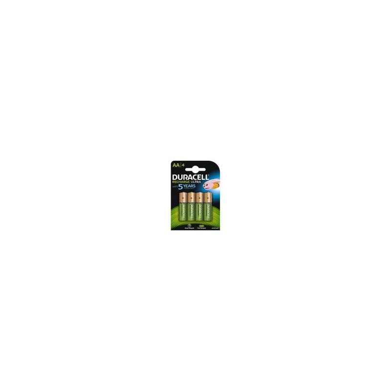 DURACELL PAQUETE DE 4 PILAS RECARGABLE ULTRA 2500MAH AA DURDLLR6P4B