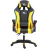 POWERGAMING SILLA GAMING LED RGB NEGRO/AMARILLO INCLUYE COJINES CERVICAL Y LUMBAR