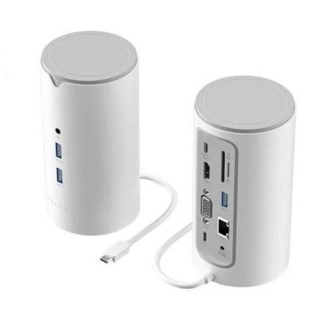 VENTION DOCKING USB-C TPHWC BLANCO 1xVGA/ 1xHDMI/ 3xUSB/ 1xUSB Tipo-C PD/ 1xUSB Tipo-C/ 1xRJ45/ 1xAudio/ 1xLector Tarjetas SD