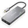AISENS DOCKING STATION ASUC-9P018-GR GRIS 2 HDMI/ 3 USB/ 1 RJ45/ 1 Lector Tarjetas / 1 USB-C