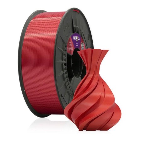 WINKLE FILAMENTO ROJO RUBI PLA SILK 1.75MM 300 GR MERRY RED