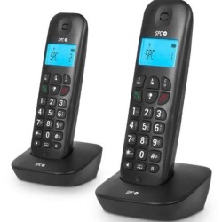 SPC TELEFONO INALAMBRICO AIR PRO DUO 7302N / PACK DUO/ NEGRO