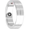 MAXCOM ANILLO INTELIGENTE MR100 TALLA 9/60/ 19.1 MM PLATA NOTIFICACIONES / FRECUENCIA CARDIACA