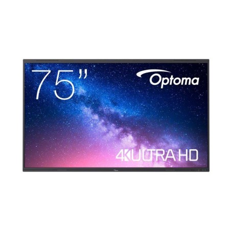 OPTOMA PANTALLA INTERACTIVA 5753RK 75 4K UHD/ 65/4 x HDMI 2.0, 1 x DisplayPort, 1 x Audio 3.5mm, 1 x USB-A servicio, 4 x USB 3.0