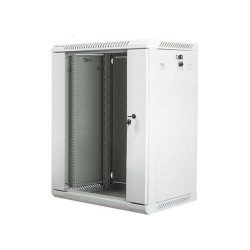 LANBERG ARMARIO RACK 19 15U GRIS 600X450 FLAT PACK V2 PUERTA CRISTAL
