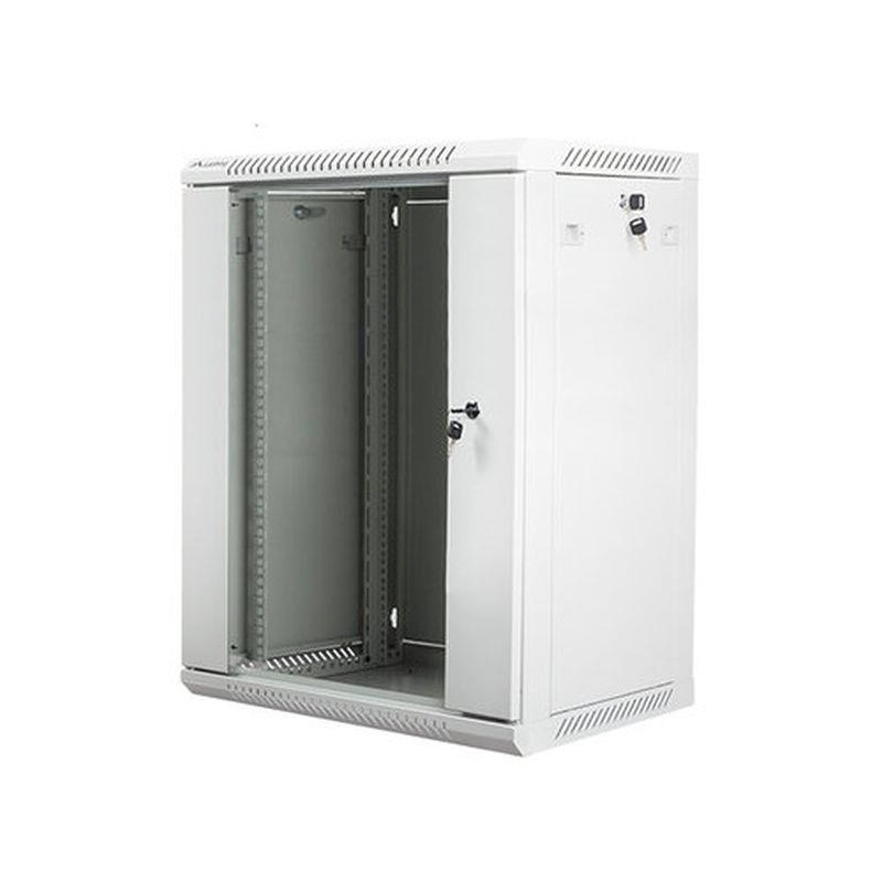 LANBERG ARMARIO RACK 19 15U GRIS 600X450 FLAT PACK V2 PUERTA CRISTAL