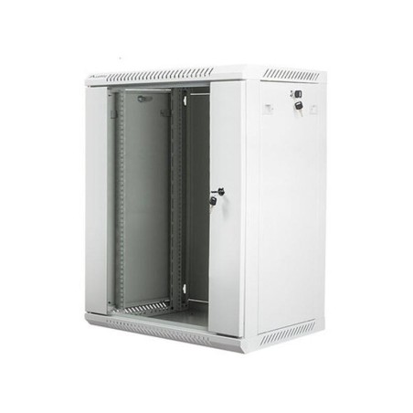 LANBERG ARMARIO RACK 19 15U GRIS 600X450 FLAT PACK V2 PUERTA CRISTAL