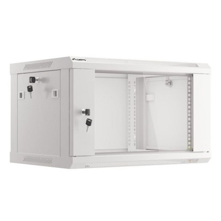 LANBERG ARMARIO RACK 19 6U GRIS 600X450 FLAT PACK V2 PUERTA CRISTAL