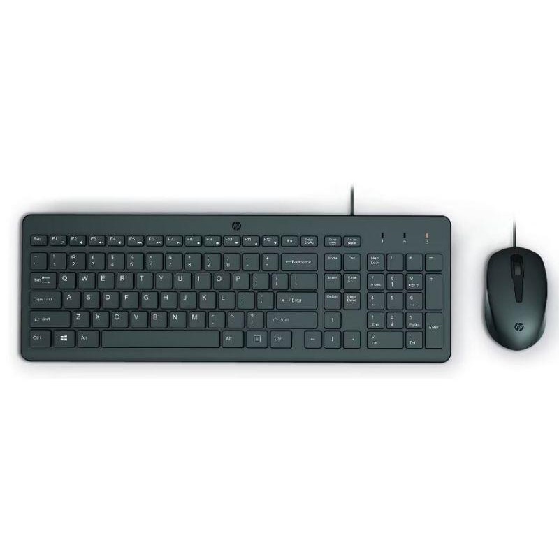 HP TECLADO Y RATON CON CABLE HP150 NEGRO