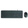 HP TECLADO Y RATON CON CABLE HP150 NEGRO