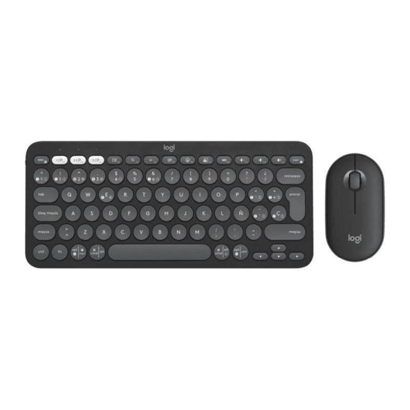 LOGITECH TECLADO Y RATON INALAMBRICO PEBBLE 2 NEGRO