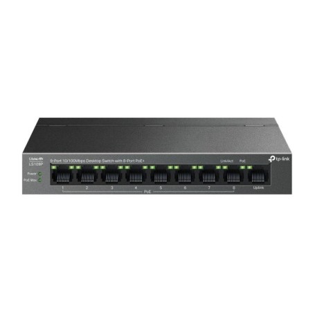 TP-LINK SWITCH GIGABIT DE SOBREMESA 9 PUERTOS 10/100 MBPS 8 PUERTOS POE+