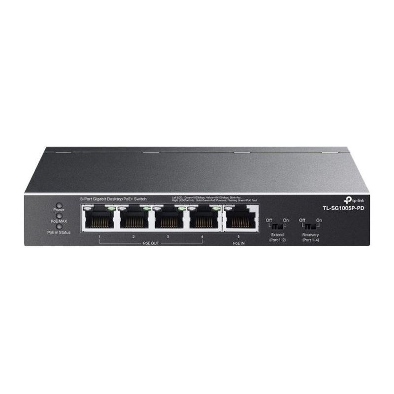 TP-LINK SWITCH DE ESCRITORIO NO GESTIONABLE 1P GIGA POE ++ 10/100/1000 5 PUERTOS
