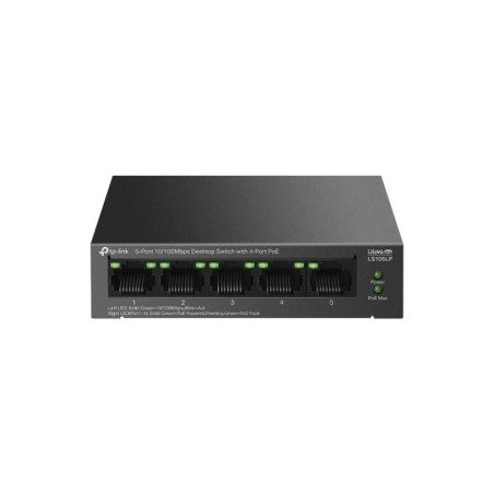 TP-LINK SWITCH GIGABIT DE SOBREMESA 5 PUERTOS 10/100 MBPS 4 PUERTOS POE