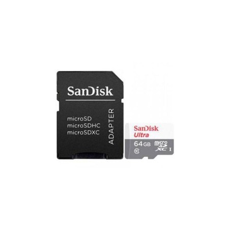SANDISK MICRO SD 64GB ULTRA CON ADAPTADOR CLASE 10 / 100MBS