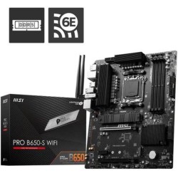 MSI PLACA BASE PRO B650-S WIFI AM5 ATX . Supports AMD Ryzen 9000/ 8000/ 7000/ 4XDDR5/ 1x HDMI/ 1x DP