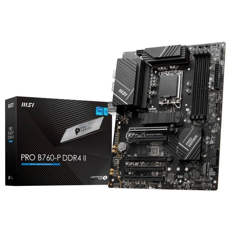 MSI PLACA BASE PRO B760-P LGA1700 DDR4 II ATX/4XDDR4/4XSATA6