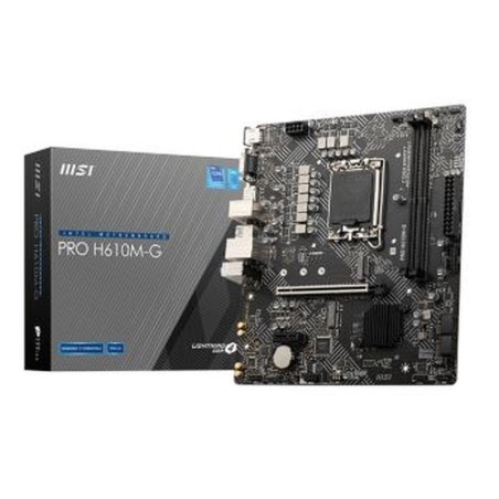 MSI PLACA BASE H610M-G 1700 MATX 2XDDR5 14th/ 13th/ 12th Gen/ 2xDDR5/ 1xHDMI/ 1xDP/ 1xVGA/ M2/ M-ATX