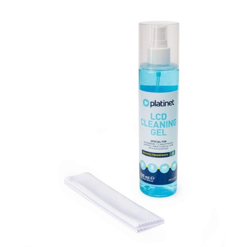 PLATINET GEL LIMPIADOR LCD 250ML + MICROFIBRA 15x15CM
