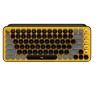 LOGITECH TECLADOMECANICO POP KEYS WIRELESS CON EMOJIS COLOR BLAST YELLOW