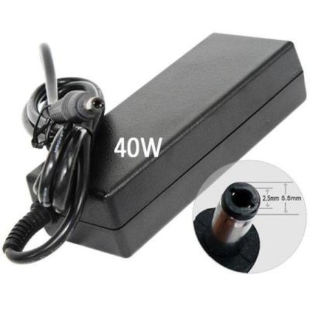 CARGADOR PARA PORTÁTIL ACER / LG / LENOVO 40W 20V 2A 5.5 mm x 2.5 mm / 2052