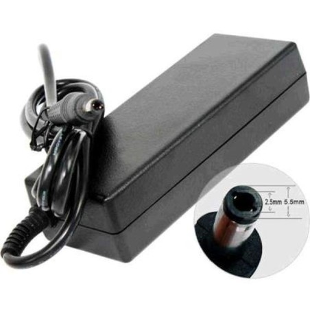 CARGADOR PARA PORTÁTIL ACER/ASUS/TOSHIBA 45W 19V 2.37A 5.5 mm x 2.5 MM/ M-165