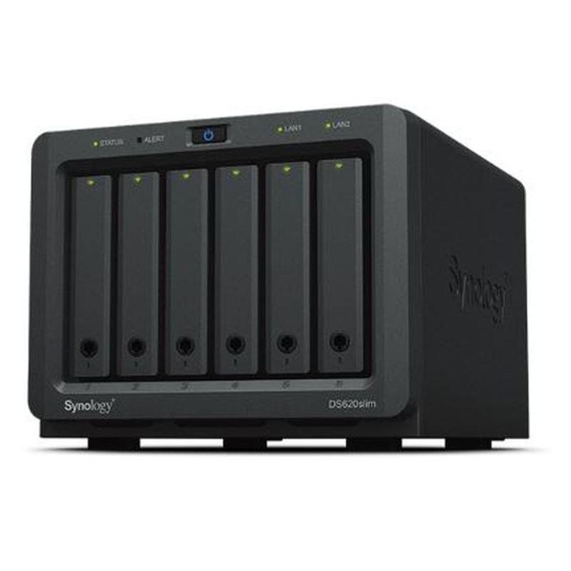 SYNOLOGY NAS 6 BAHIAS DS620SLIM 2.5IN 2.0GHZ DC EXT2X GBE 2X USB 3.0