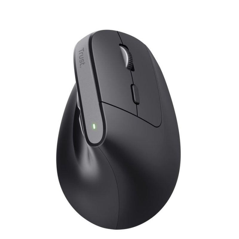 TRUST RATON INALAMBRICO ERGO BAYOII NEGRO CARGA USB-C/ 6 BOTONES