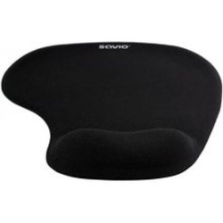 SAVIO ALFOMBRILLA GEL NEGRO MP-01B 230X190X18MM/ CON REPOSAMUÑECAS/ANTIDESLIZANTE/BASE DE GOMA