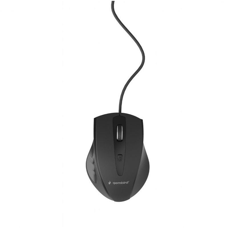 GEMBIRD RATON OPTICO CABLEADO USB NEGRO MUS-4B-02