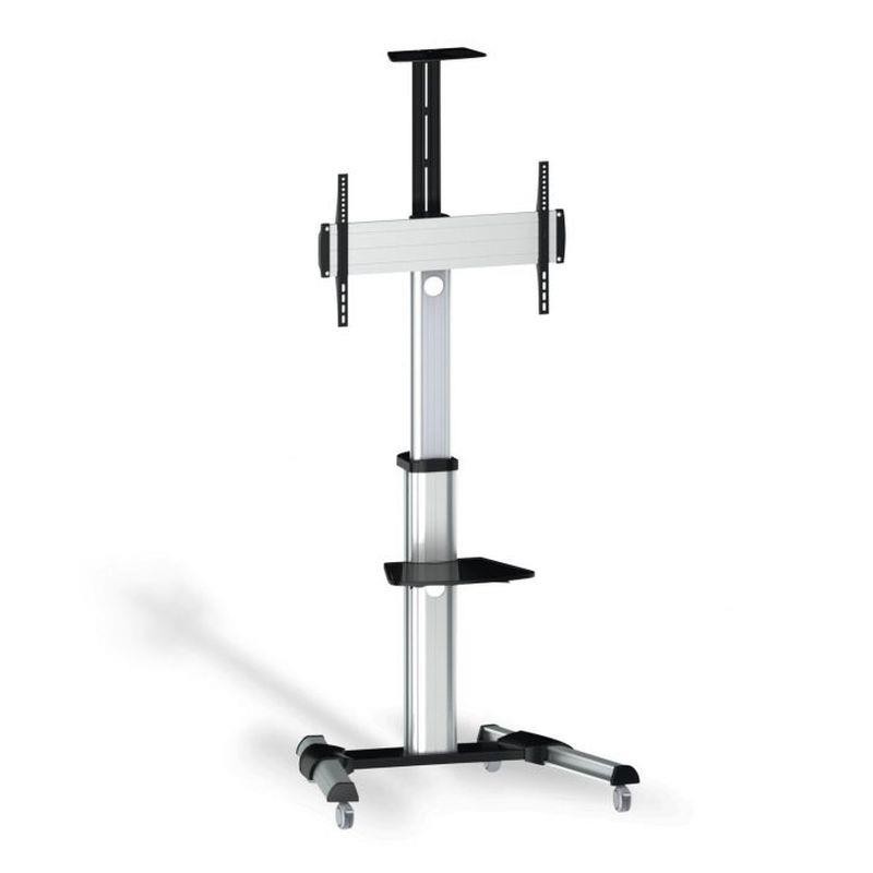 AISENS SOPORTE DE SUELO CON RUEDAS BANDEJA PARA DVD Y SOPORTE DE CAMARA 50KG 37-70