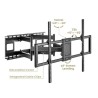 GEMBIRD SOPORTE DE PARED PARA TV DE MOVIMIENTO COMPLETO 60-120