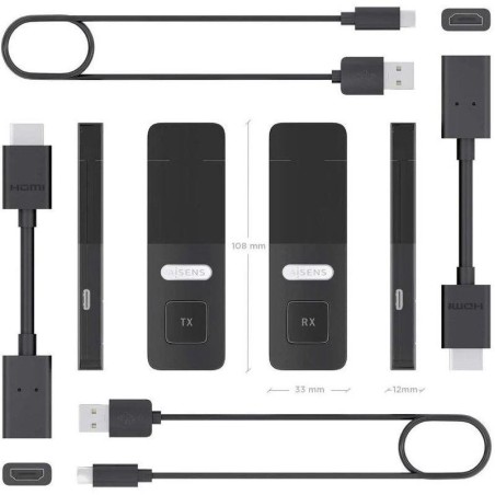 AISENS ADAPTADOR DE VIDEO INALAMBRICO HDMI A HDMI