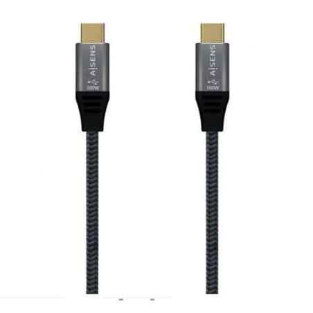 AISENS CABLE USB-C A USB-C 2.0 1M GRIS 5A 100W