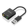 AISENS ADAPTADOR USB-A MACHO A JACK 10CM/ NEGRO