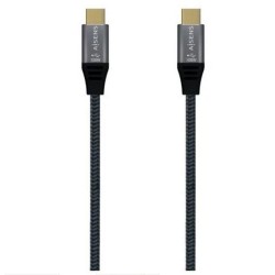 AISENS CABLE USB-C A USB-C 3.2 2M GRIS Hasta 100W/ 2500Mbps