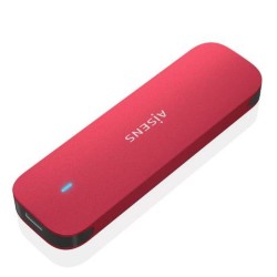 AISENS CAJA EXTERNA ASM2-027RED SSD M.2 NVME USB 3.2 GEN 2 ROJO