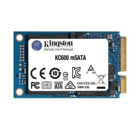 KINGSTON DISCO DURO SSD KC600 MSATA 1tB SATA 3 Velocidad de lectura: 550 MB/s - Velocidad de escritura: 520 MB/s