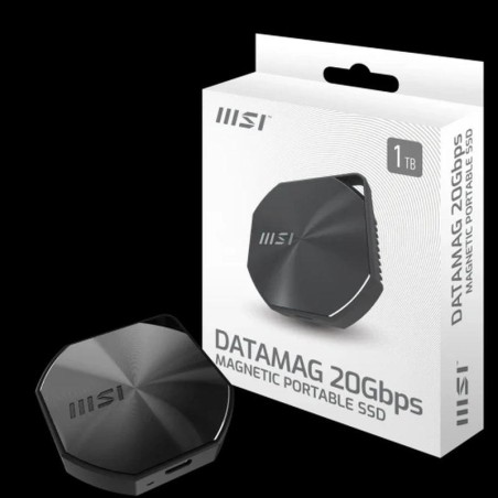 MSI DISCO DURO SSD EXTERNO DATAMAG 20Gbps 1TB lectura 1600 mb/s - escritura 1500 MB/s