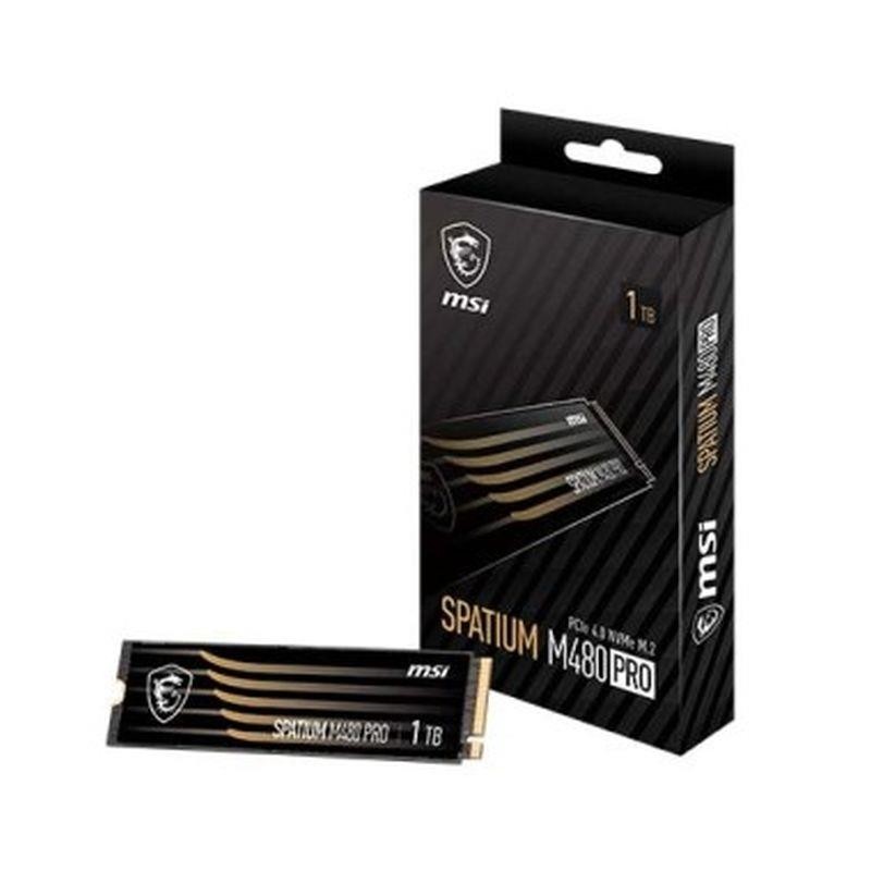 MSI DISCO DURO SSD M.2 SPATIUM M480 PRO 1TB SSD Lectura secuencial hasta: 7400 MB/s - Escritura secuencial hasta: 6000 MB/s