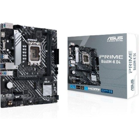 ASUS PLACA BASE PRIME B660M-K D4 LGA1700 GEN 12.ª / 2xDDR4 / 2xM.2