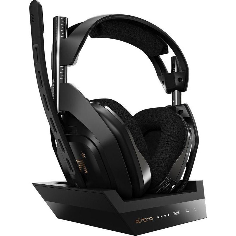 LOGITECH AURICULAR ASTRO GAMING A50 + BASE STATION INALAMBRICO NEGRO-ORO INALAMBRICO