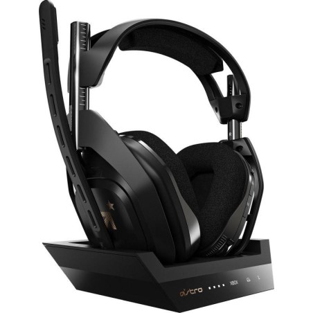 LOGITECH AURICULAR ASTRO GAMING A50 + BASE STATION INALAMBRICO NEGRO-ORO INALAMBRICO